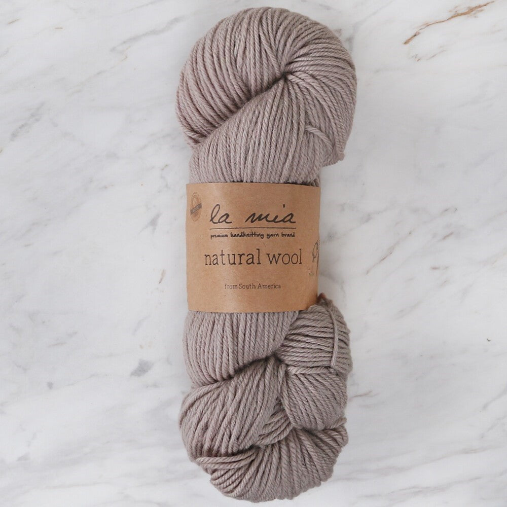 La Mia Natural Wool خيط حياكة يدوي بيج - H3 - 33605