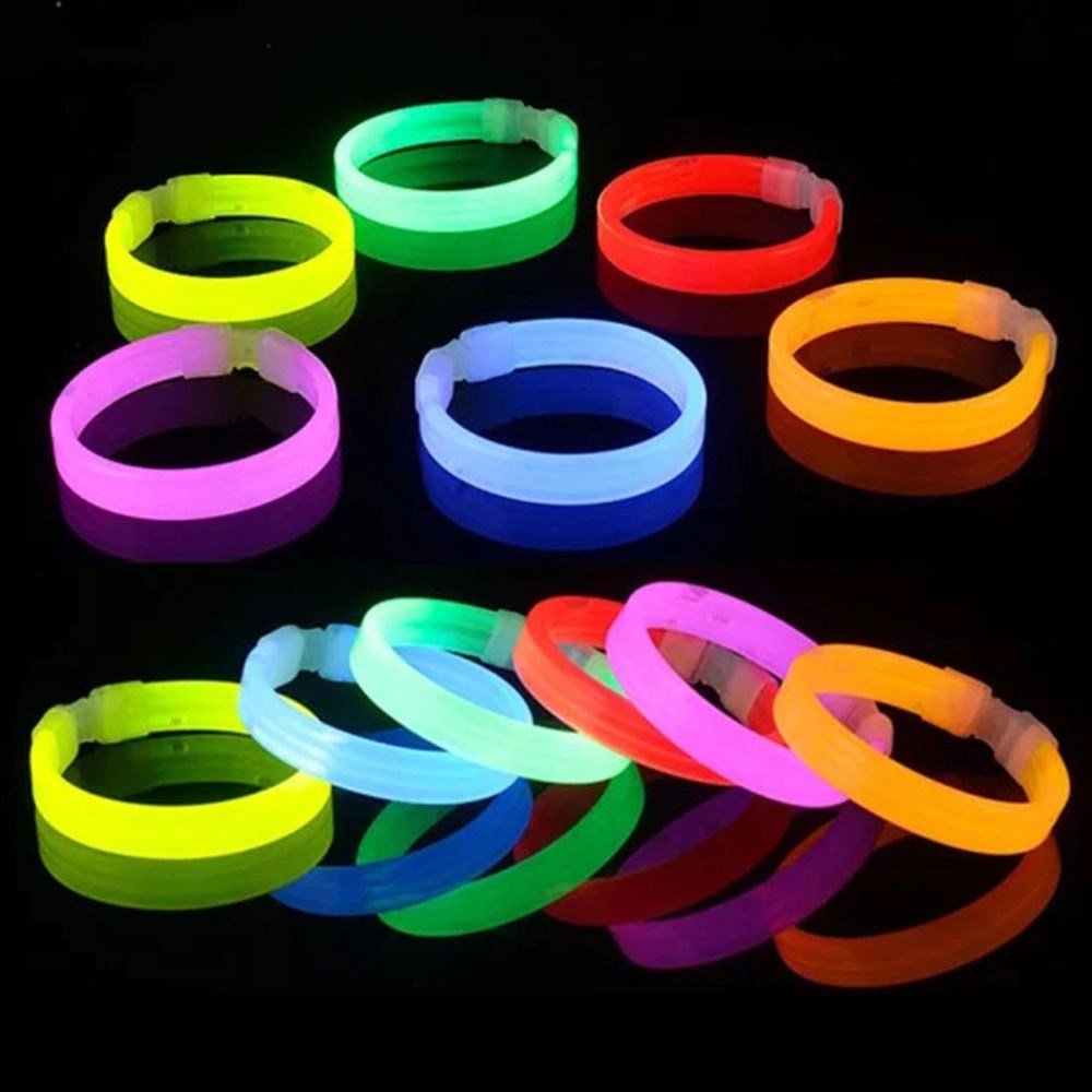 Mey İthalat® Glow Kalın Bileklik 12 li Set | Baskıya Uygun Renkli Model
