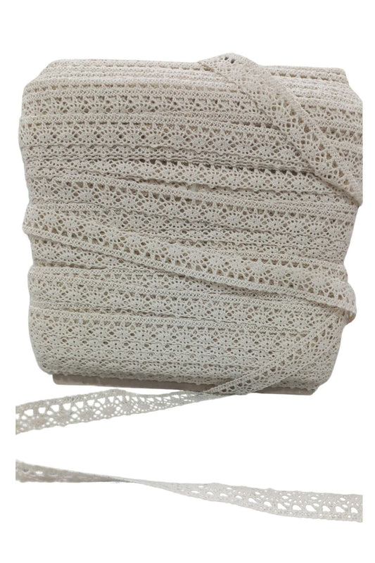Kopanaki Dantel en 6 cm Krem 5 Metre