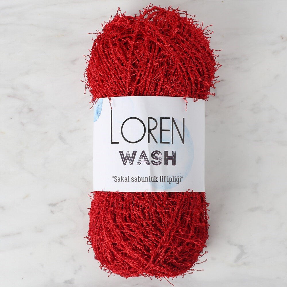 Loren Wash خيط حياكة يدوي أحمر - R003 - 34027