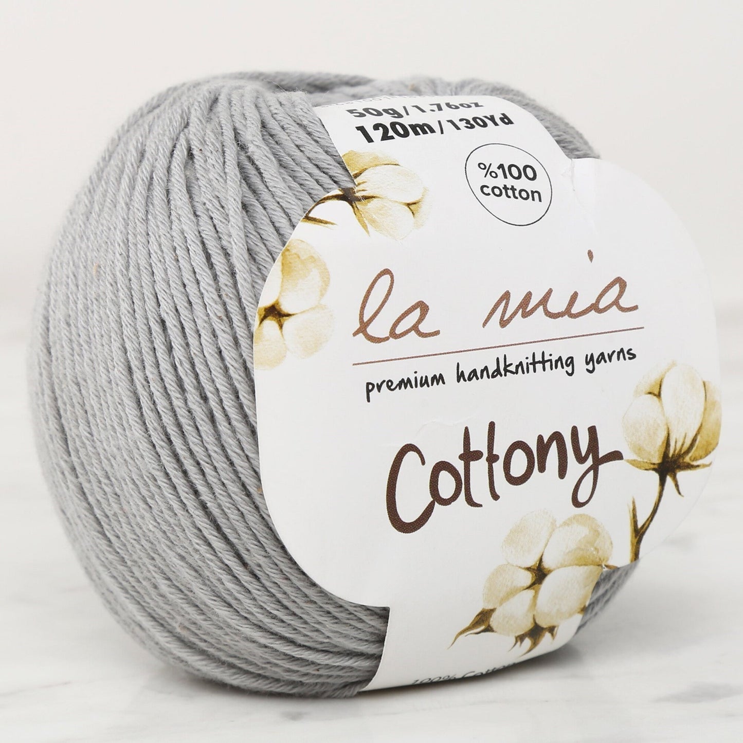 خيط حياكة يدوية للأطفال من La Mia Cottony باللون الرمادي - P20-L020 - 33557