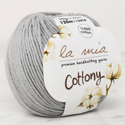 خيط حياكة يدوية للأطفال من La Mia Cottony باللون الرمادي - P20-L020 - 33557