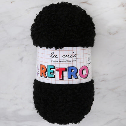 La Mia RETRO Black Hand Knitting Yarn - LM6500