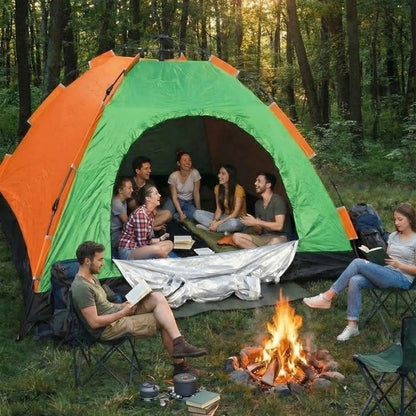 Starixa® 8 Kişilik Otomatik Kurulum Kamp Çadırı - Outdoor , Suya Dayanıklı Hızlı Kurulum Piknik ve Doğa İçin Geniş Aile Çadırı 250x250x165 cm