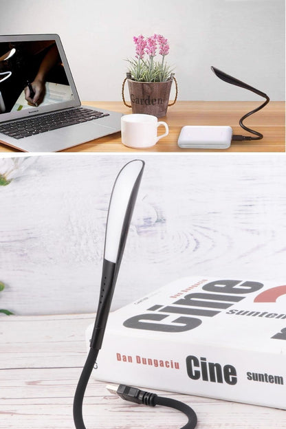 Starixa® USB Girişli 14 Ledli 3 Kademeli Dokunmatik Masa/Kitap Okuma Lambası Ledi Siyah
