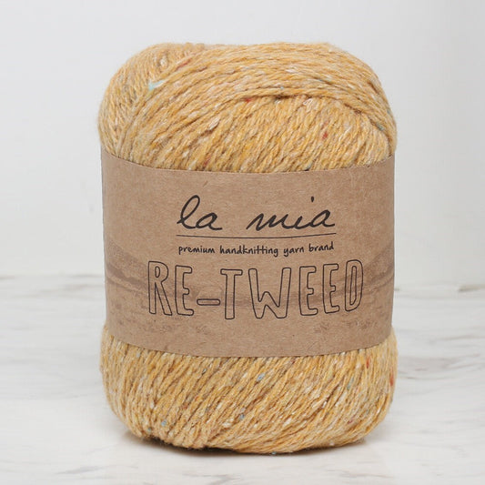 La Mia Re-Tweed Sarı Melanj El Örgü İpi - L124 - 34413