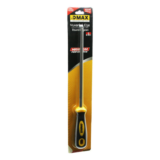 8 İNÇ YUVARLAK  METAL EĞE TÖRPÜ  PLASTİK SAPLI (5347)