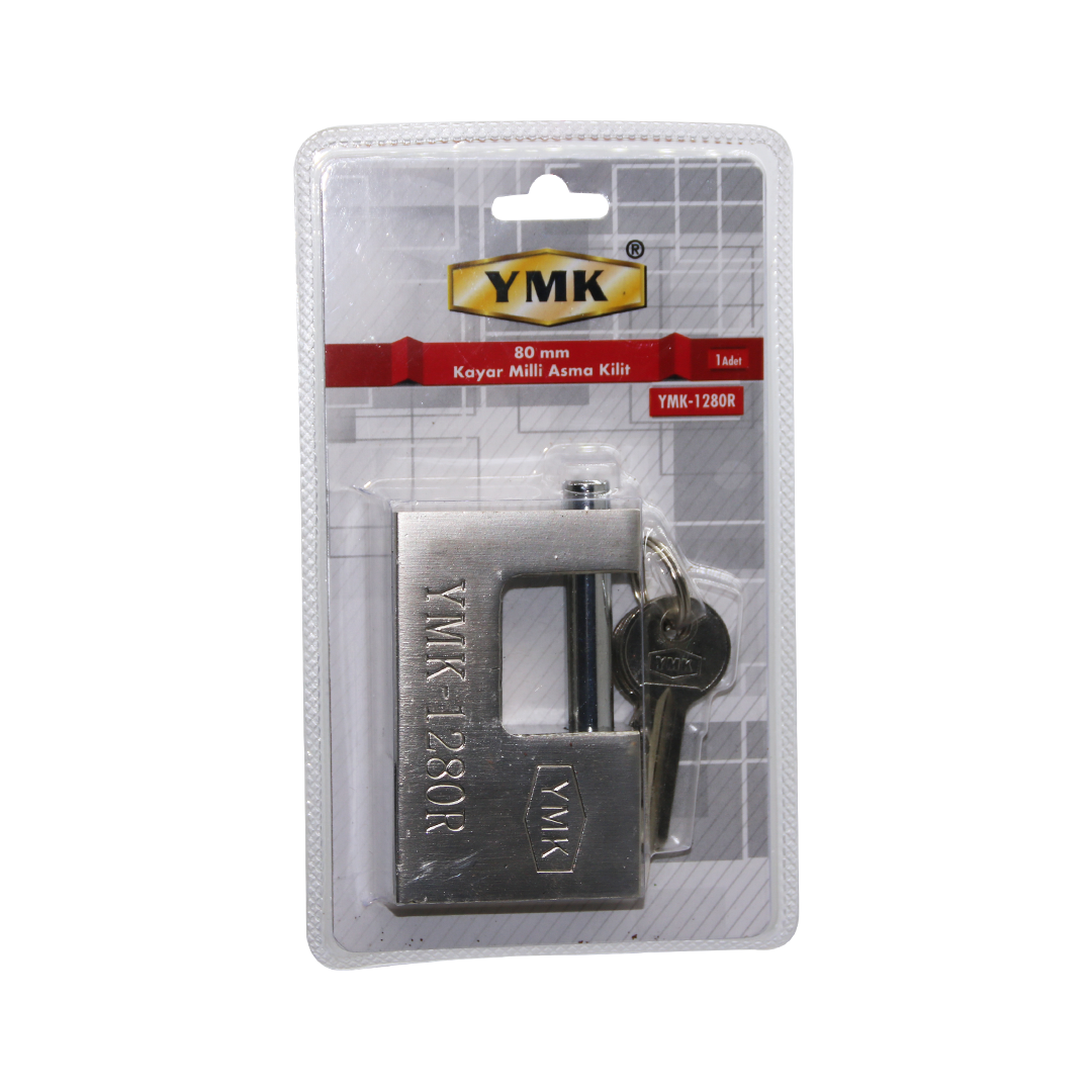 80MM GRİ KAYAR MİLLİ ASMA KİLİT (5347)