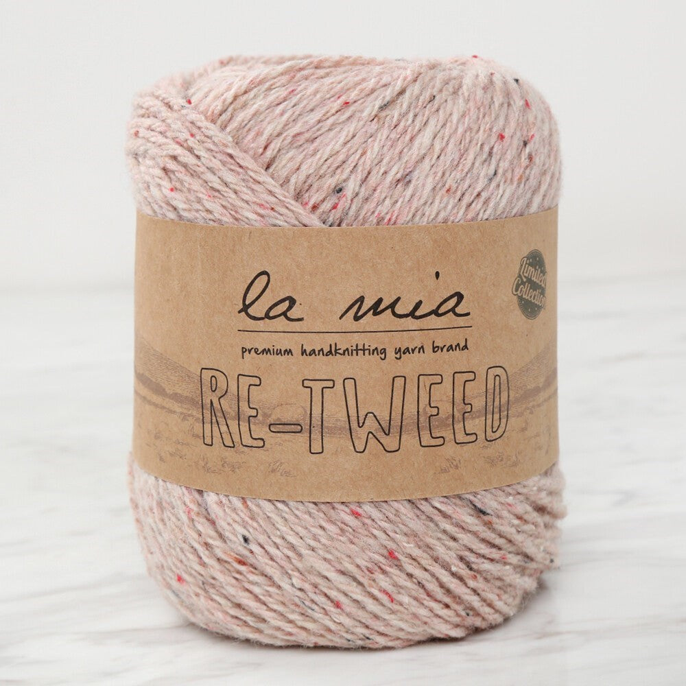 La Mia Re-Tweed Beige Melange Hand Knitting Yarn - L022