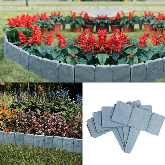 Stone-Look Garden Fence