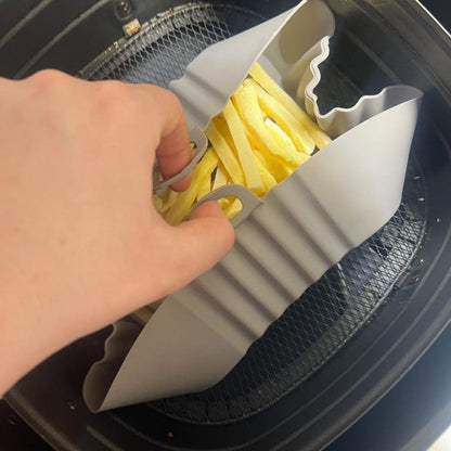Starixa® Renkli Isıya Dayanıklı Yıkanılabilir Silikon Fırın Ve Airfryer Kare Model Pişirme Matı 20 Cm