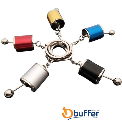 Starixa® Hareketli Araba Vites Anahtarlık Altı Hız Manuel Vites Dişli Shifter Topuzu Metal Anahtarlık