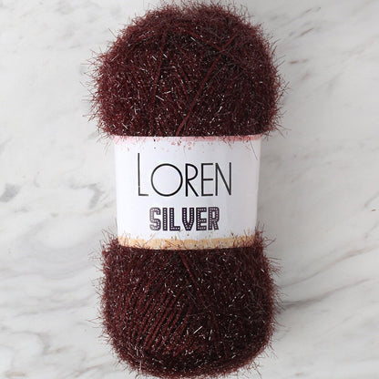 LOREN SILVER BROWN HAND-KNIT YARN - RS0093 - 34089