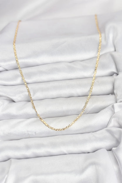 Mey İthalat® CM 14K Gold Renk Pirinç Lazer Model 60 cm Kadın Kolye