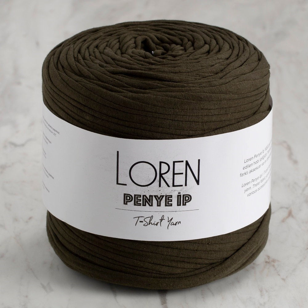 Loren Penelope Fabric Hand Knitting Yarn Military Green - 84 - 34148