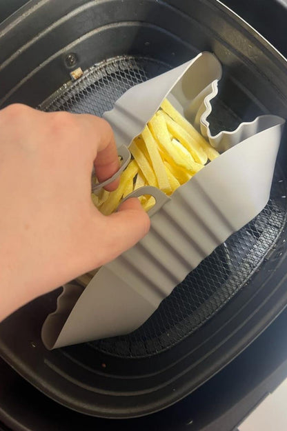 Starixa® Renkli Isıya Dayanıklı Yıkanılabilir Silikon Fırın Ve Airfryer Kare Model Pişirme Matı 20 Cm