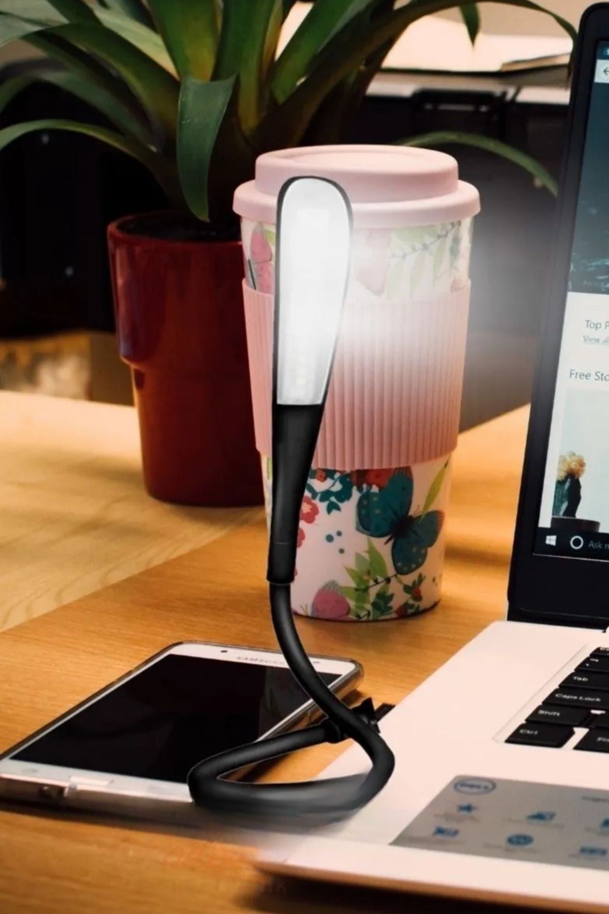 Starixa® USB Girişli 14 Ledli 3 Kademeli Dokunmatik Masa/Kitap Okuma Lambası Ledi Siyah