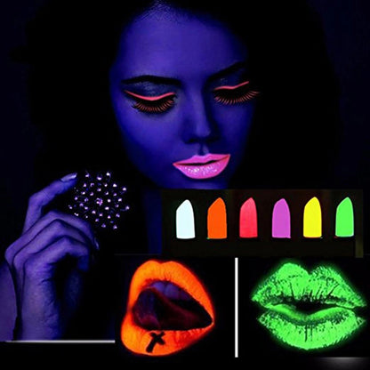 Mey İthalat® GlowPaint 6 lı Neon Boya - UV Işıkta Parlayan Makyaj Seti