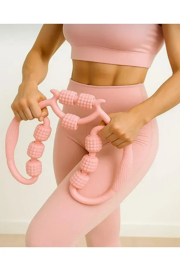 9-Wheel Neck Leg Foot Waist Massager Multi-functional Manual (5347)