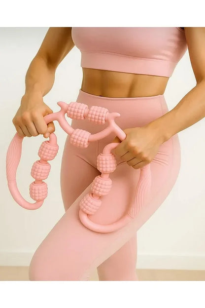 9-Wheel Neck Leg Foot Waist Massager Multi-functional Manual (5347)