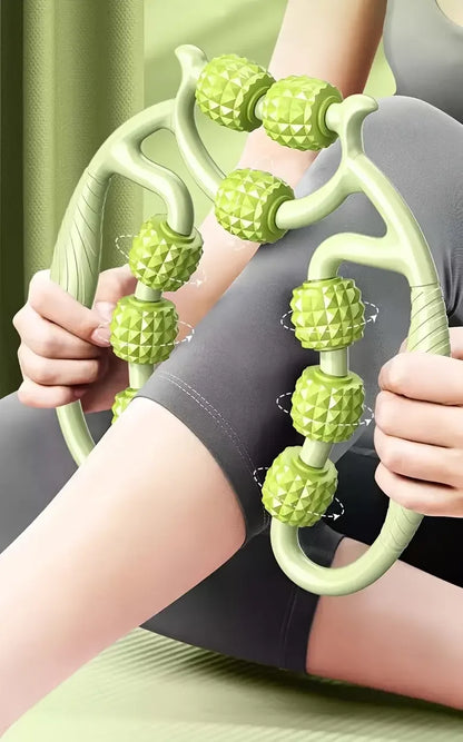 9-Wheel Neck Leg Foot Waist Massager Multi-functional Manual (5347)