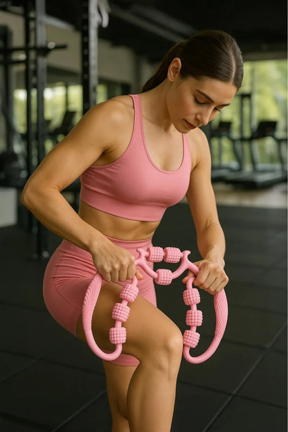 9-Wheel Neck Leg Foot Waist Massager Multi-functional Manual (5347)