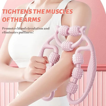 9-Wheel Neck Leg Foot Waist Massager Multi-functional Manual (5347)