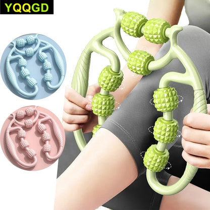 9-Wheel Yoga Fitness Roller (5347)