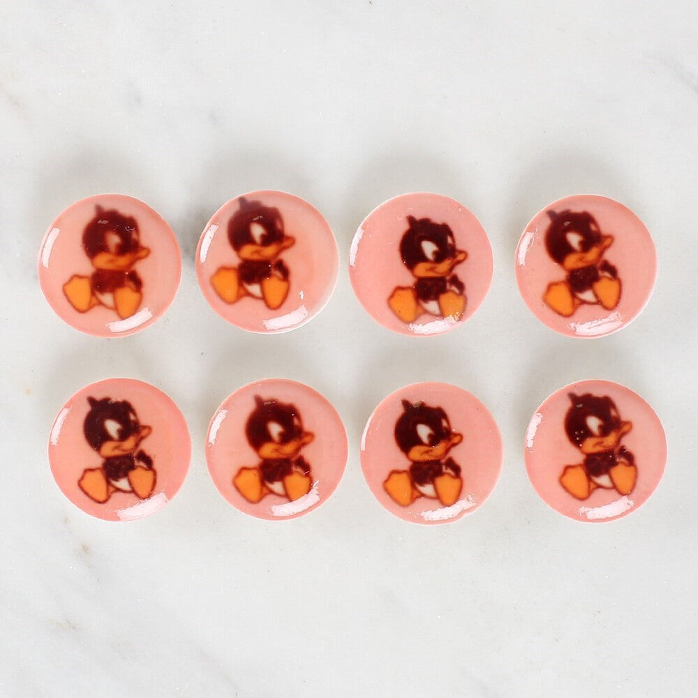 Loren Crafts 8-Piece Duck Button - 1206