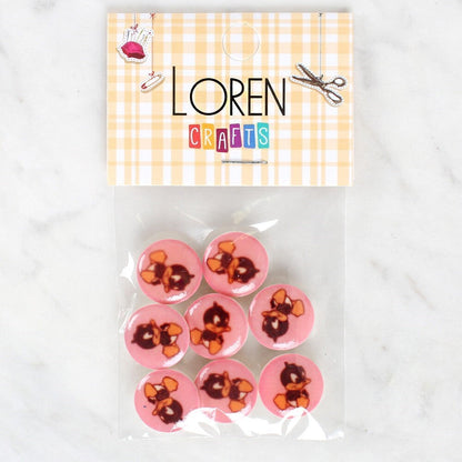 Loren Crafts 8-Piece Duck Button - 1202