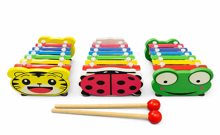 Wooden 8-Note Xylophone Musical Instrument