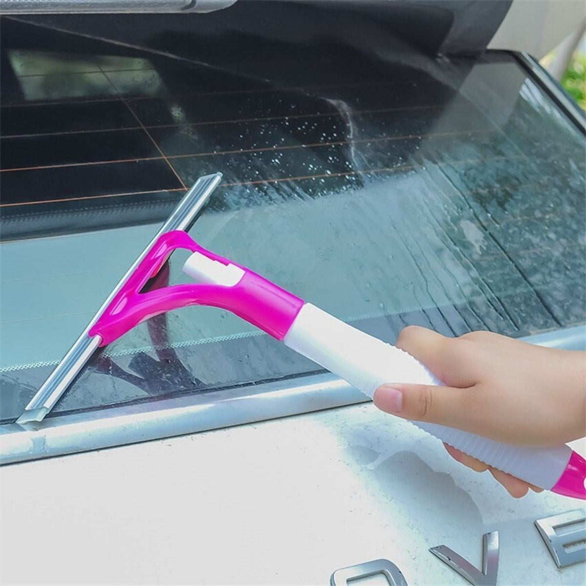 Starixa® Pratik Spreyli Cam Sil Pencere Ayna Tezgah Duşakabin Temizleyici Püskürtmeli Silme Aparatı