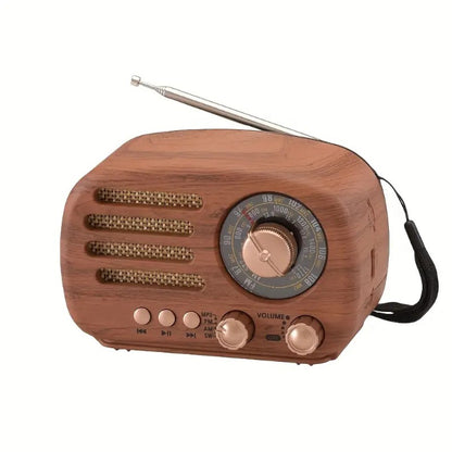 Wooden Retro Radio