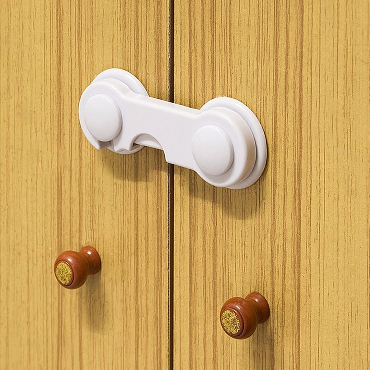 Starixa® Bebek Çocuk Güvenliği Çekmece ve Dolap İçin Kendiliğinde Yapışkanlı Vidasız Kapak Kilidi