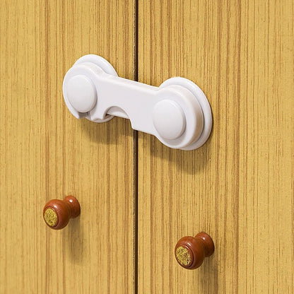 Starixa® Bebek Çocuk Güvenliği Çekmece ve Dolap İçin Kendiliğinde Yapışkanlı Vidasız Kapak Kilidi