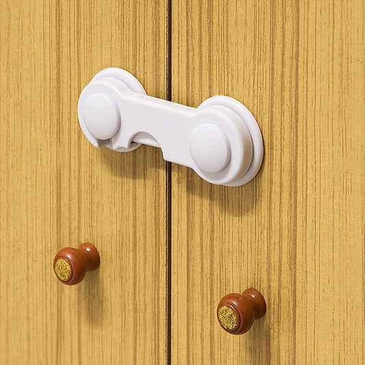 Starixa® Bebek Çocuk Güvenliği Çekmece ve Dolap İçin Kendiliğinde Yapışkanlı Vidasız Kapak Kilidi