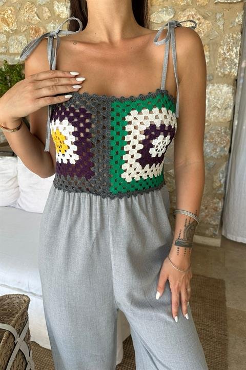 Jasmin Süzüneli Keten Tulum 1280-08
