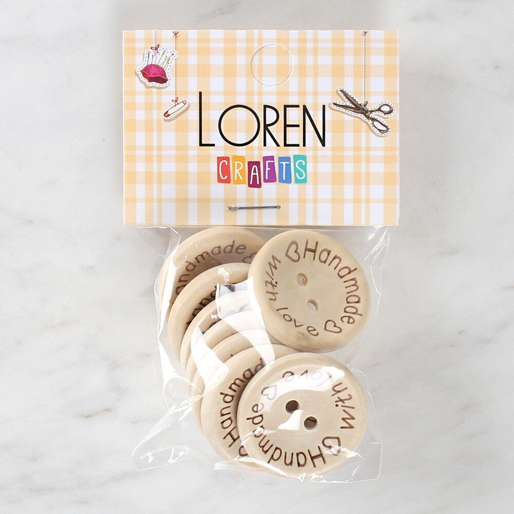 Loren Crafts أزرار يدوية 8 قطع - 1616