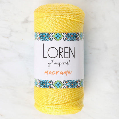 Loren Macrame Yellow Hand Knitting Yarn - RM 055 - 34330