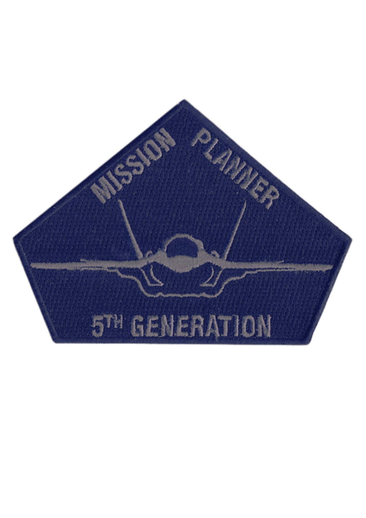 Iron-On Applique Mission Planner Navy Blue Patch 6 cm