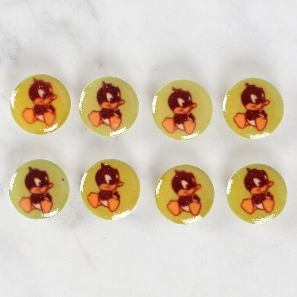 Loren Crafts 8-Piece Duck Button - 1204