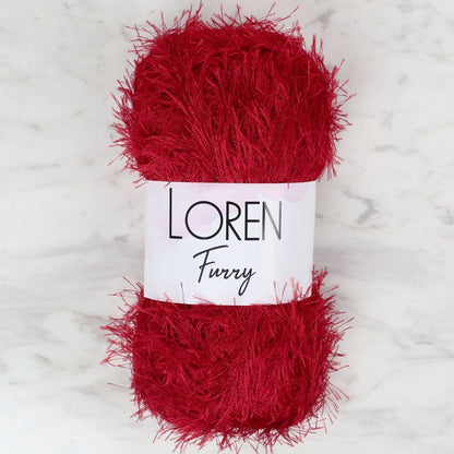 Loren Furry خيوط حياكة يدوية باللون الأحمر الداكن - RF024 - 34052
