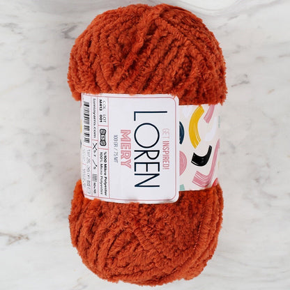 Loren Mery خيط حياكة يدوي بلون قرميدي - M413 - 34319