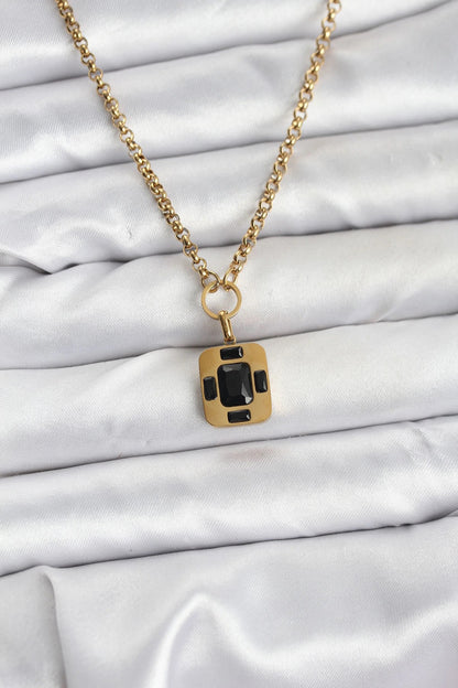 Mey İthalat® 316L Çelik Zincir Gold Renk Vintage Model Kadın Kolye
