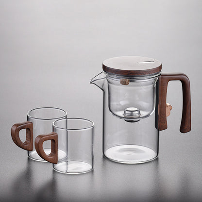 Automatic Glass Teapot and 2-Piece Glass Set