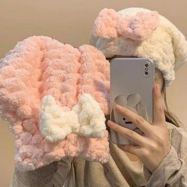 Microfiber Braid Hair Drying Turban Towel