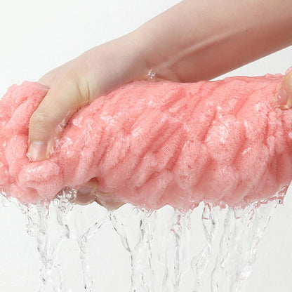 Microfiber Braid Hair Drying Turban Towel