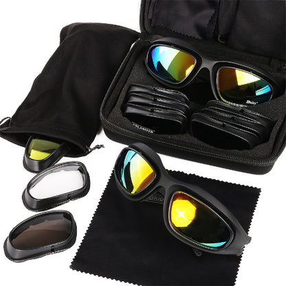 Multi-Lens Tactical Goggles Set