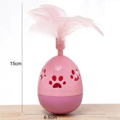 Paw Print Patterned Fuzzy Tumbler Toy
