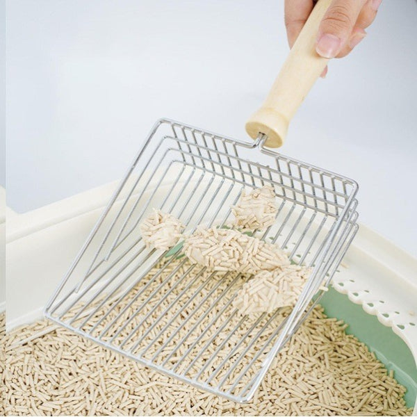 Metal Sand Scoop with Wooden Handle